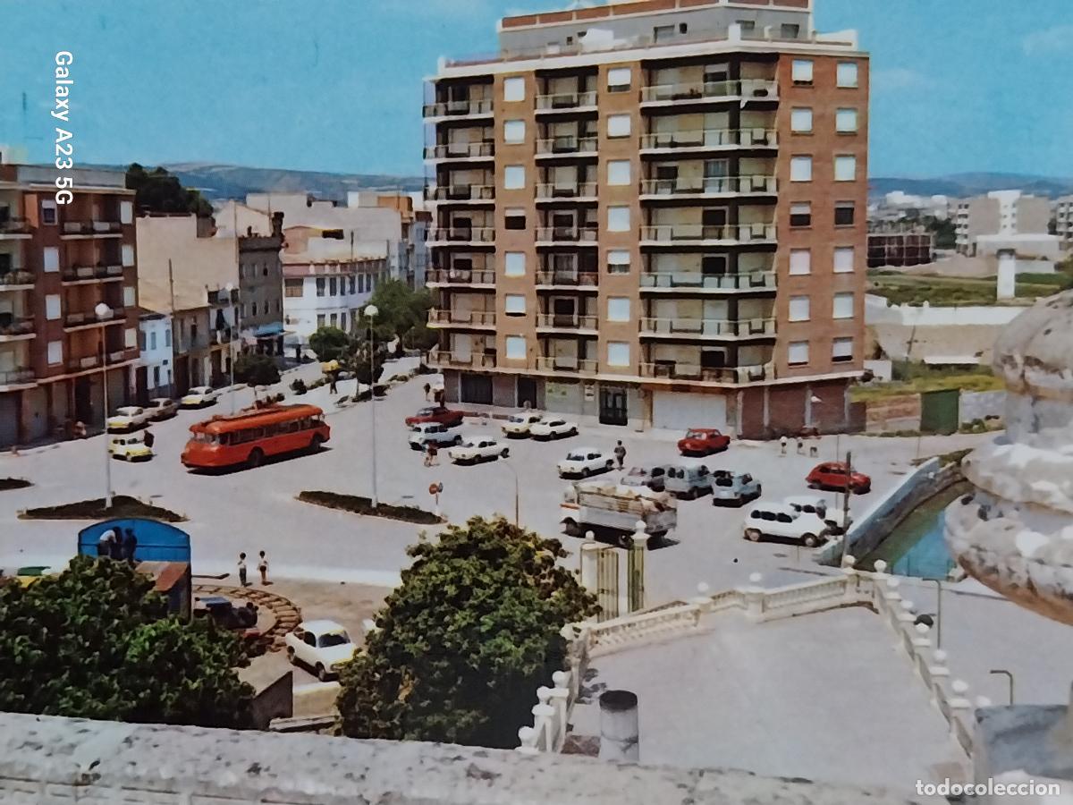 Postales: CANALS PLAZA EDUARDO SANCHIS EXC VDA PEREGRIN CHOVER 3 SC ORIGINAL ANIMADA COCHES CL&Aacute;SICOS