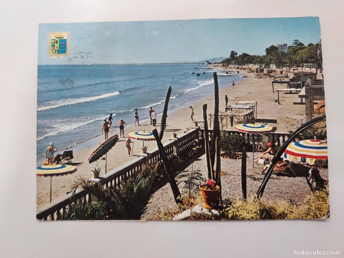 Postkarten: POSTAL BENICASIM PLAYA DE LAS VILLAS. 1966 CIRCULADA. CASTELLON. CINCO SELLOS