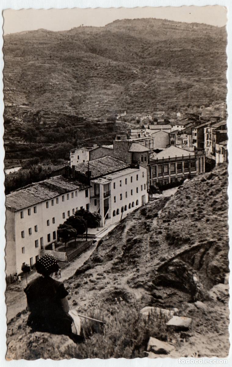 Postales: Rara. Montanejos, Vista General. Dulces Germ&aacute;n. JDP. A&ntilde;os 50 sv