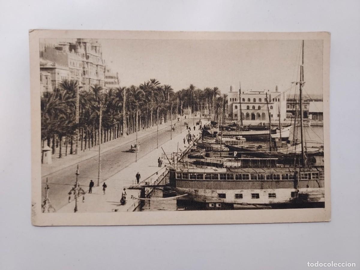 Postales: POSTAL ALICANTE VISTA PARCIAL DEL PUERTO. SIN CIRCULAR. 9 FOTO SANCHEZ HUECOGRABADO FOURNIER