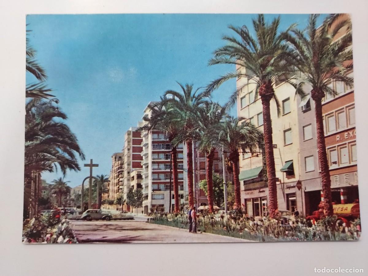 Postales: POSTAL ALICANTE PASEO DR GADEA CRUZ DE LOS CAIDOS. 1959. CIRCULADA