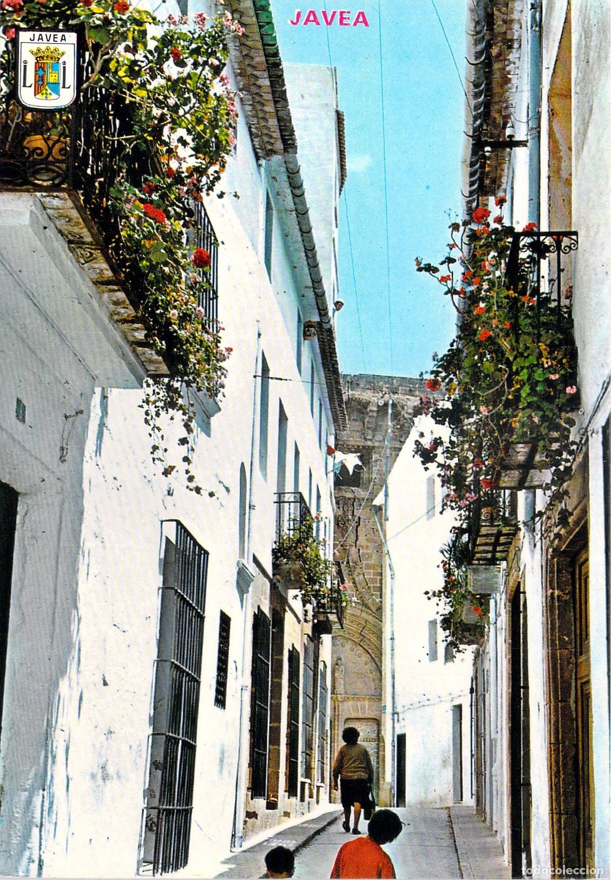 Postales: Postal de Calle T&iacute;pica en J&aacute;vea, Alicante - Hermanos Galiana