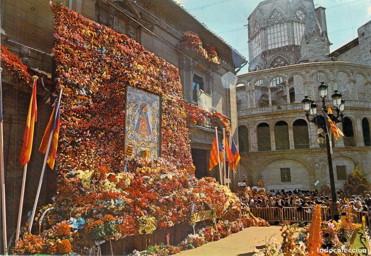 Postales: Postal Valencia Ofrenda de Flores Virgen Desamparados