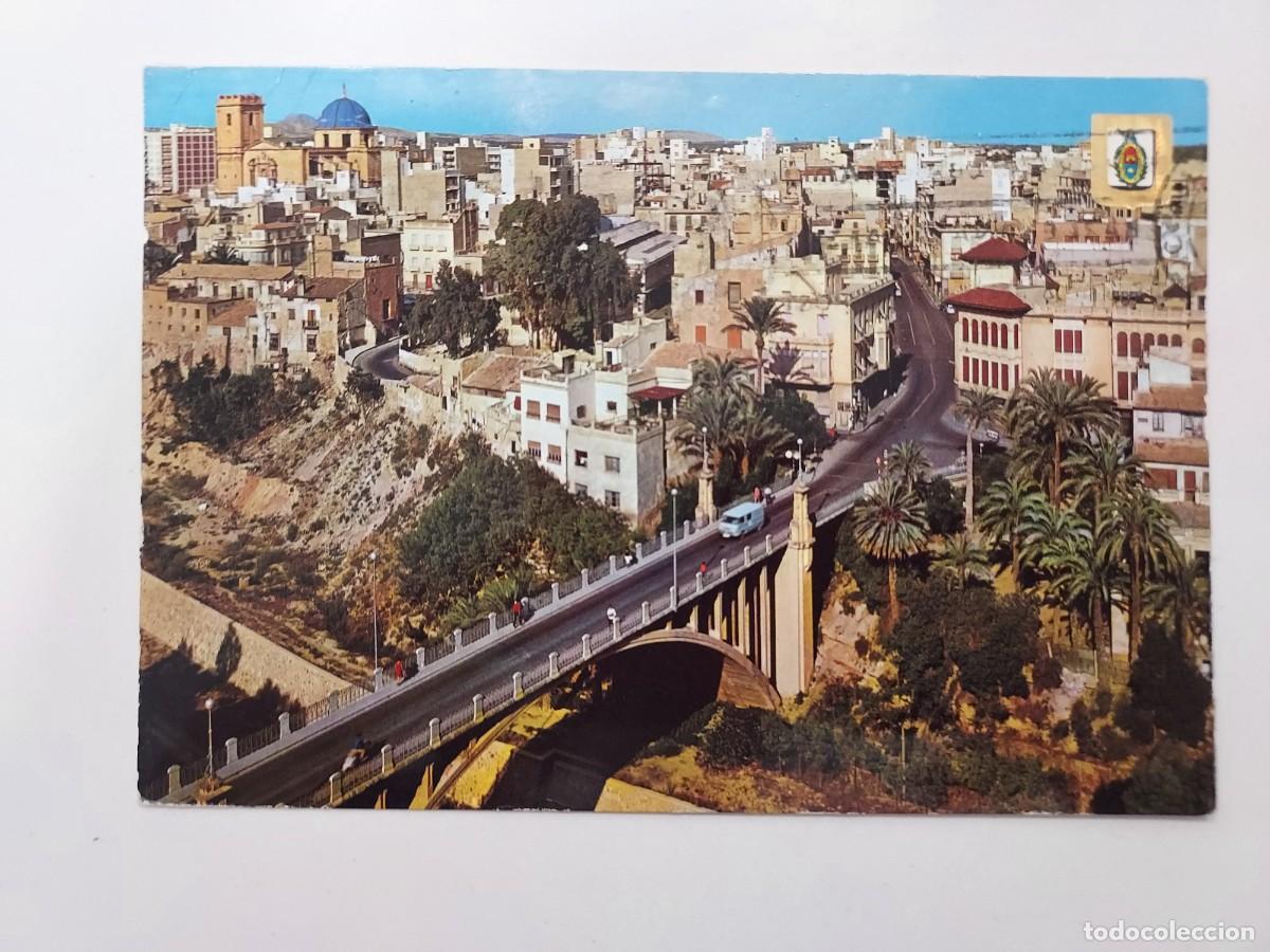 Postales: POSTAL ELCHE PUENTE DE CANALEJAS VISTA PARCIAL. 1970. CIRCULADA. ALICANTE. SUBIRATS 38