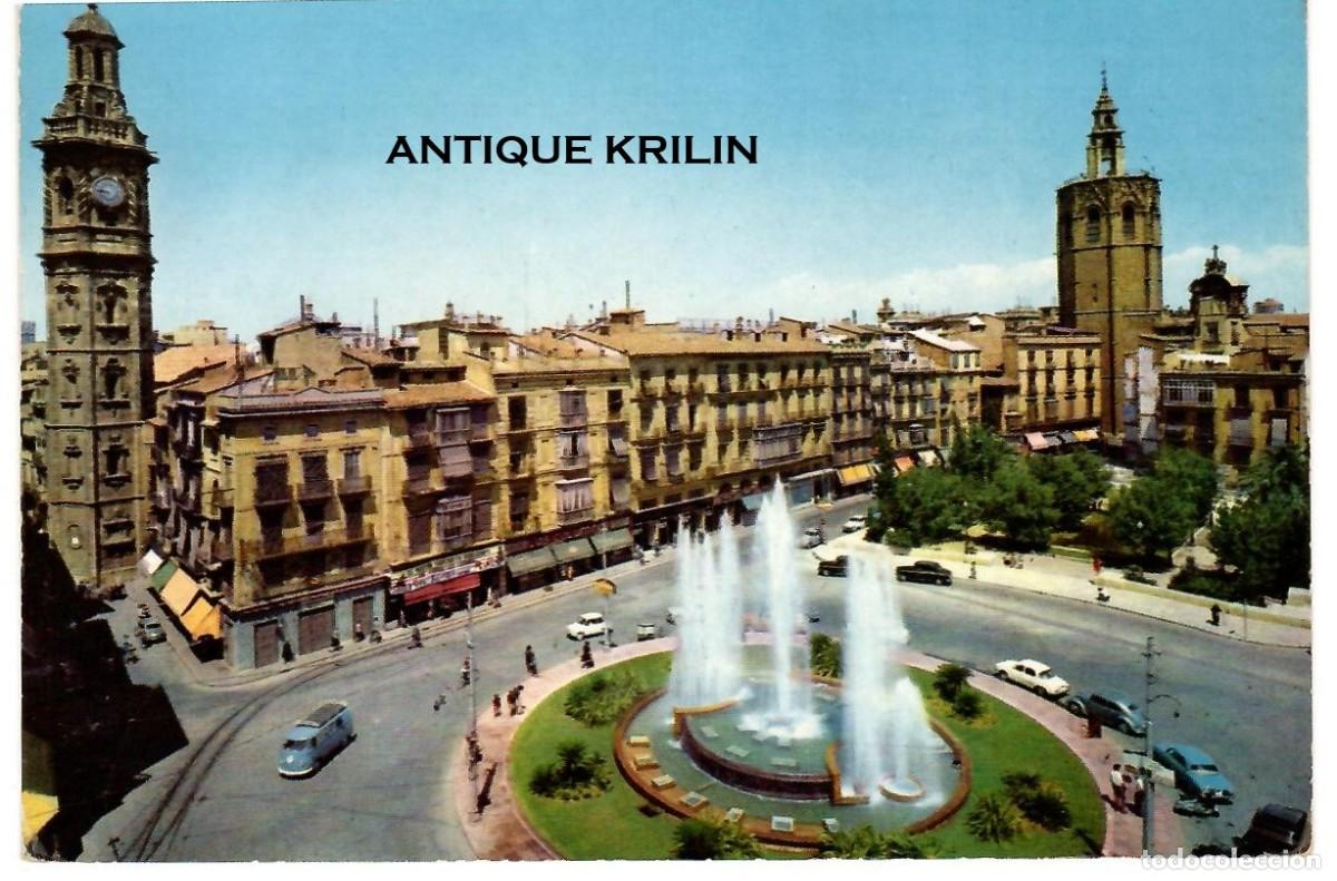 Postales: VALENCIA / PLAZA DE LA REINA / KOLOR-ZERKOWITZ SERIE 19 N&ordm; 37 / SIN FRANQUEAR