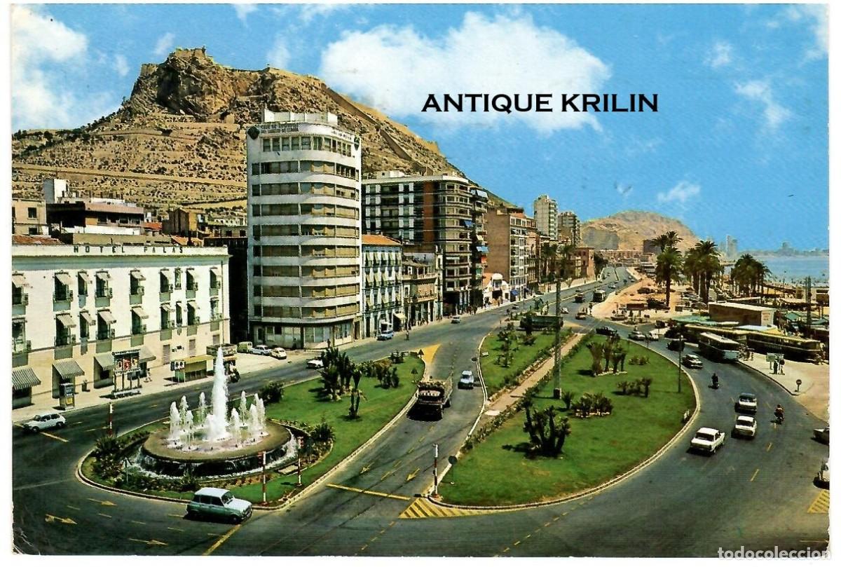 Postales: ALICANTE N&ordm; 94 PLAZA DEL MAR Y PASEO GOMIS / G. GARRABELLA / FRANQUEADA