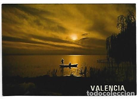 Postales: PUESTA DE SOL EN LA ALBUFERA.- VALENCIA