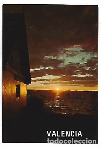 Postales: PUESTA DE SOL EN LA ALBUFERA.- VALENCIA