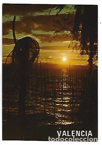 Postales: PUESTA DE SOL EN LA ALBUFERA.- VALENCIA