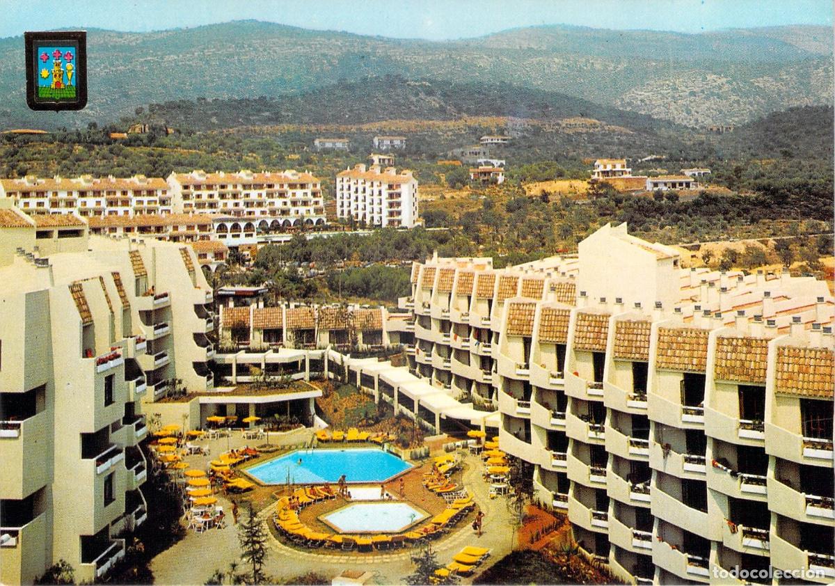 Postales: Postal de Alcoceber, Eurhostal y Arcos de las Fuentes en Castell&oacute;n Alcala de Chivert