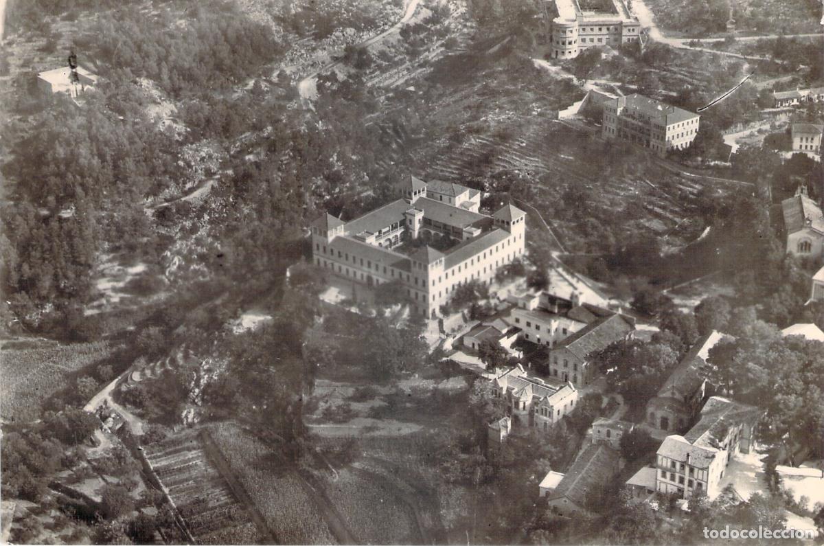 Postales: Postal de vista a&eacute;rea del Sanatorio de Fontilles en Alicante