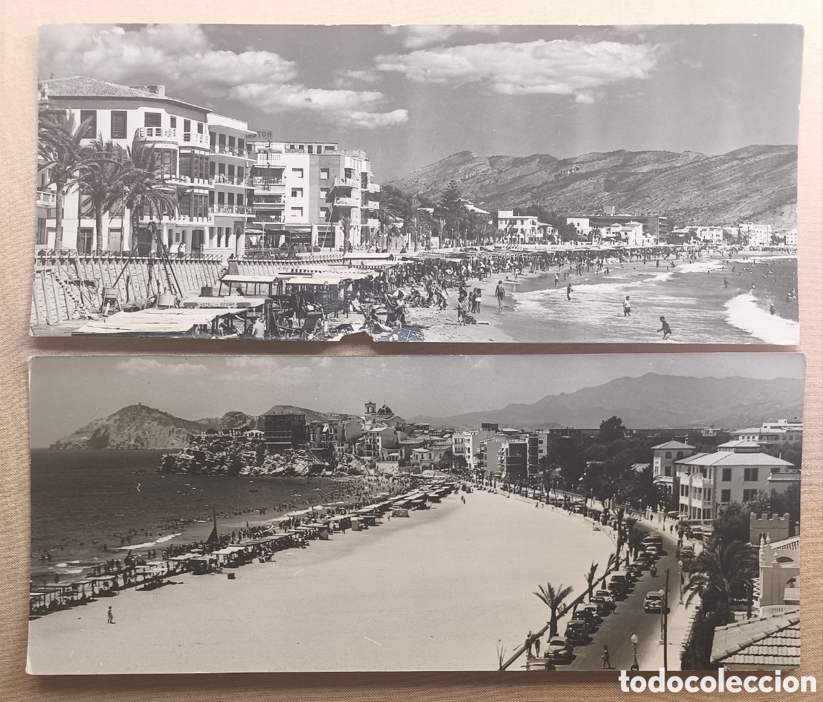 Postales: BENIDORM VISTA PANOR&Aacute;MICA POSTAL FOTOGR&Aacute;FICA B/N LOTE 2 ALACANT ALICANTE C. 1965
