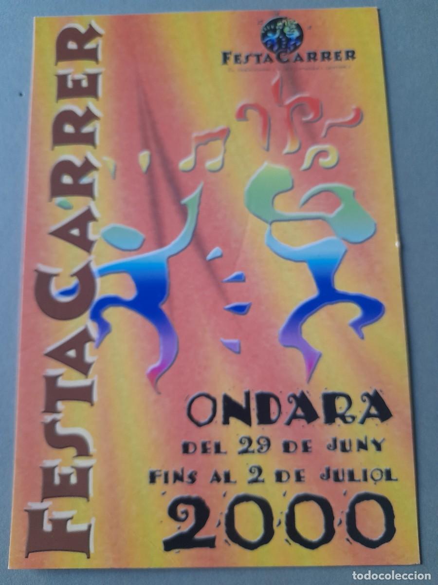 Postales: Postal publicidad festa carrer ondara, 2000