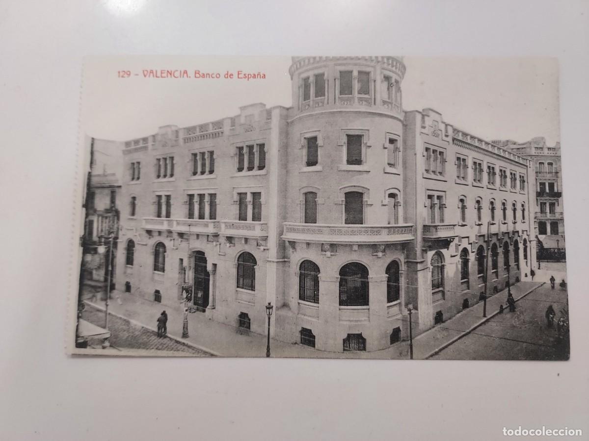 Postales: POSTAL VALENCIA VISTA BANCO DE ESPA&Ntilde;A. S/C. CA. 1920. THOMAS