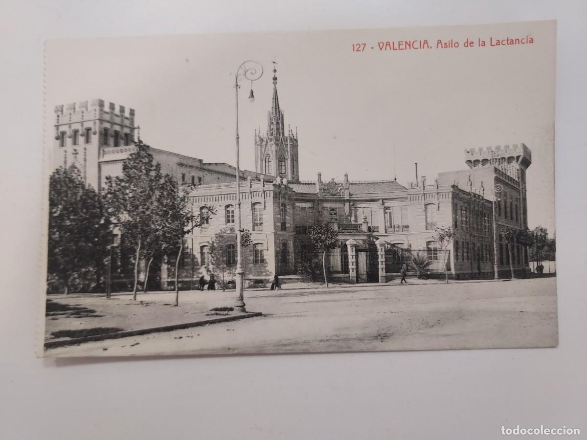 Postales: POSTAL VALENCIA ASILO DE LA LACTANCIA. S/C. CA. 1920. THOMAS