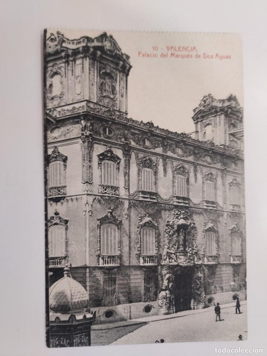 Postales: POSTAL VALENCIA PALACIO DEL MARQUES DE DOS AGUAS. ESCRITA CA. 1923. THOMAS