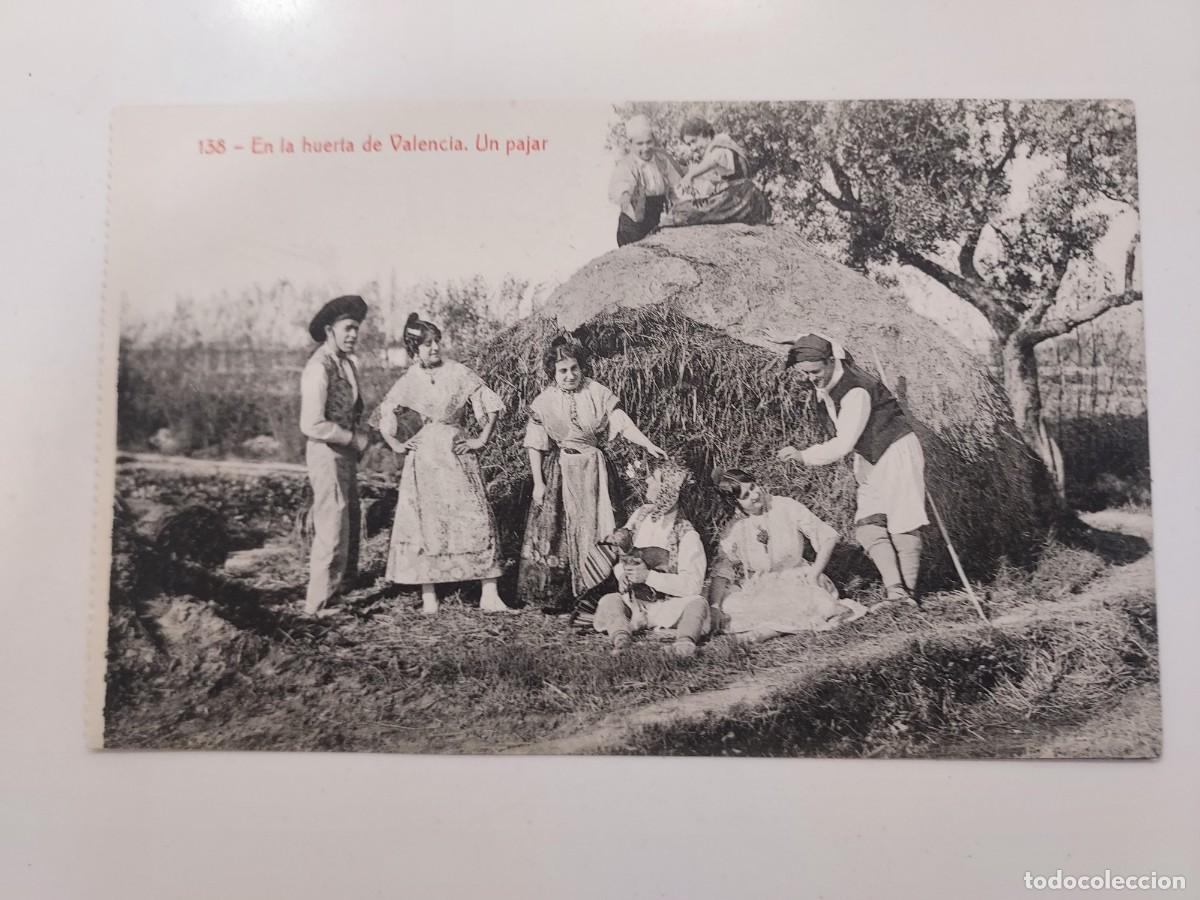 Postales: POSTAL VALENCIA EN LA HUERTA DE VALENCIA UN PAJAR. SIN CIRCULAR. CA. 1923. THOMAS