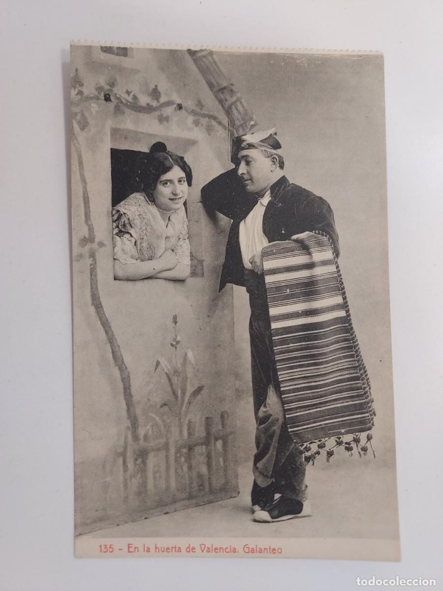 Postales: POSTAL VALENCIA EN LA HUERTA DE VALENCIA GALANTEO. SIN CIRCULAR. CA. 1923. THOMAS