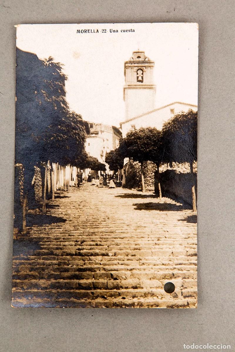 Postales: MORELLA (CASTELLON) - UNA CUESTA - POSTAL FOTOGR&Aacute;FICA