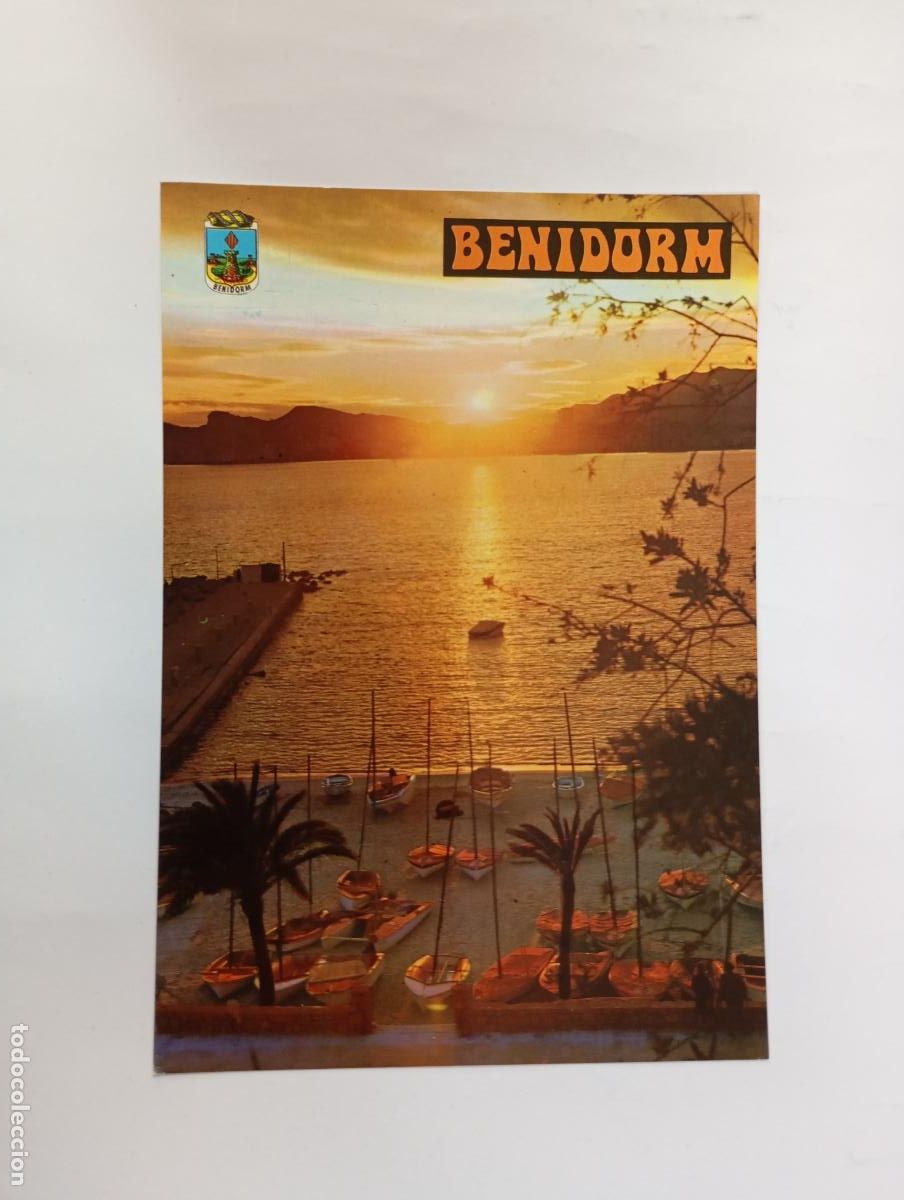 Postales: POSTAL DE BENIDORM. ATARDECER PUERTO. TDKP29X