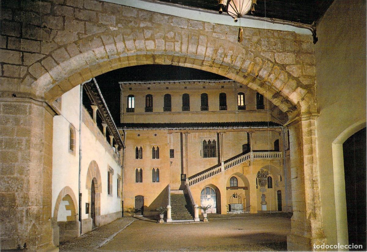 Postales: Postal del Palacio del Santo Duque en Gand&iacute;a por la noche