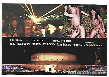 Postales: DISCOTEQUE &rdquo; CAP 3000 &rdquo;.- (A&Ntilde;OS 70).- EL PRIMER RAYO LASER DE EUROPA.- BENIDORM