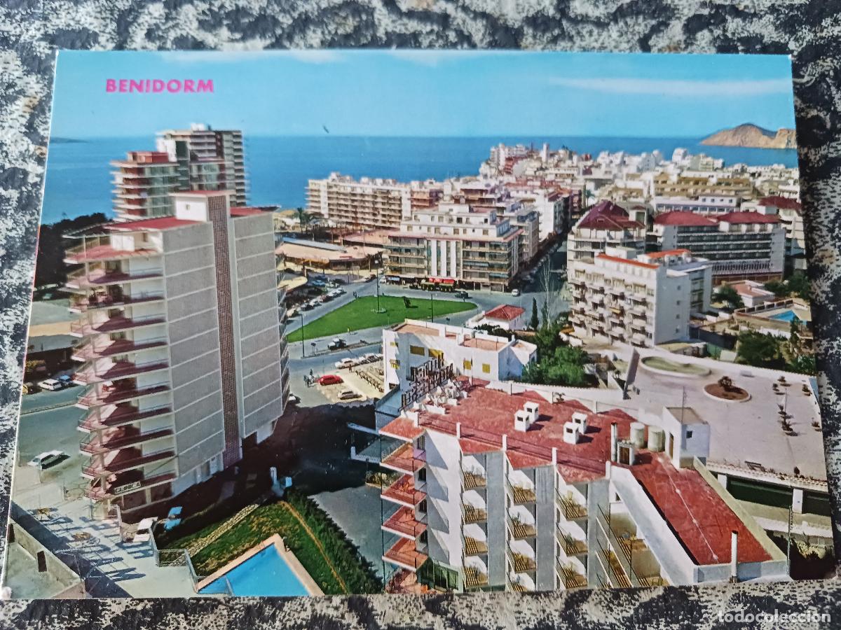 Postales: 84 benidorm, alicante, vista de la plaza triangular, ed. galiana