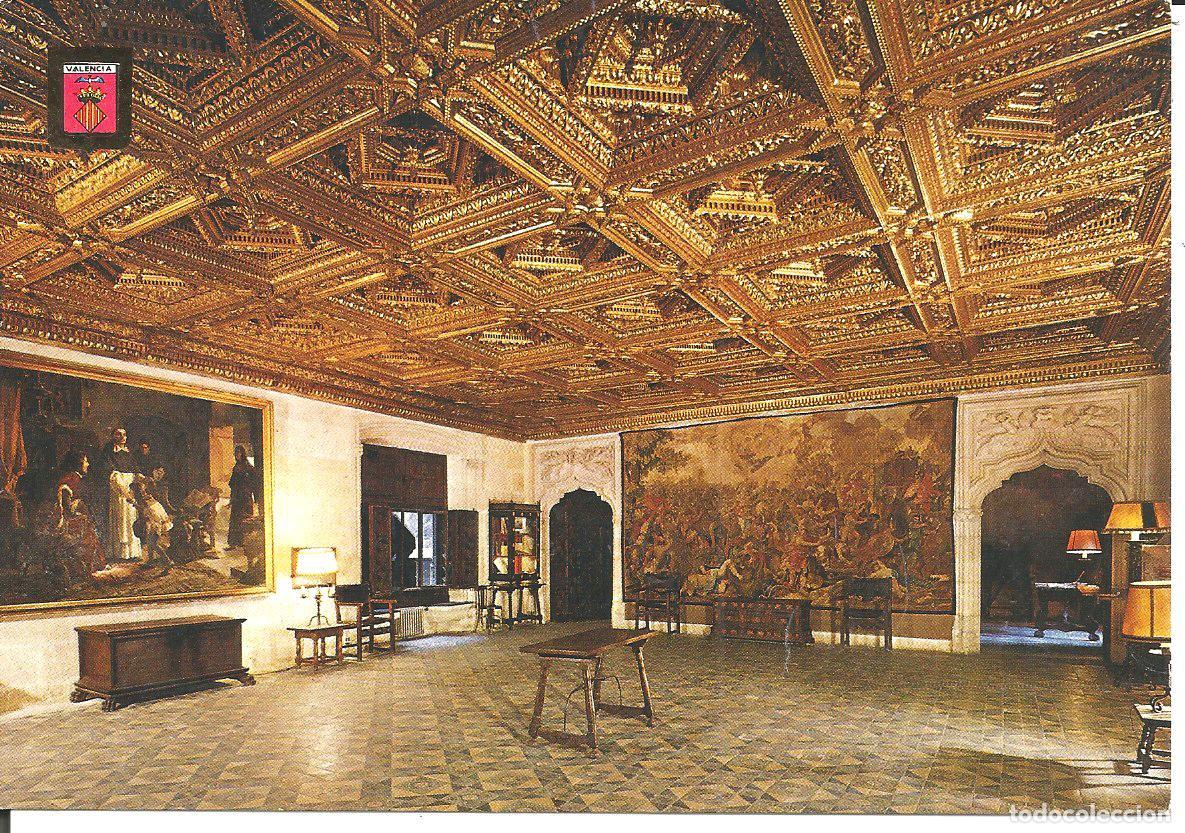 Postales: POSTAL VALENCIA - PALACIO DE LA GENERALIDAD, SALON DORADO - SUBIRATS