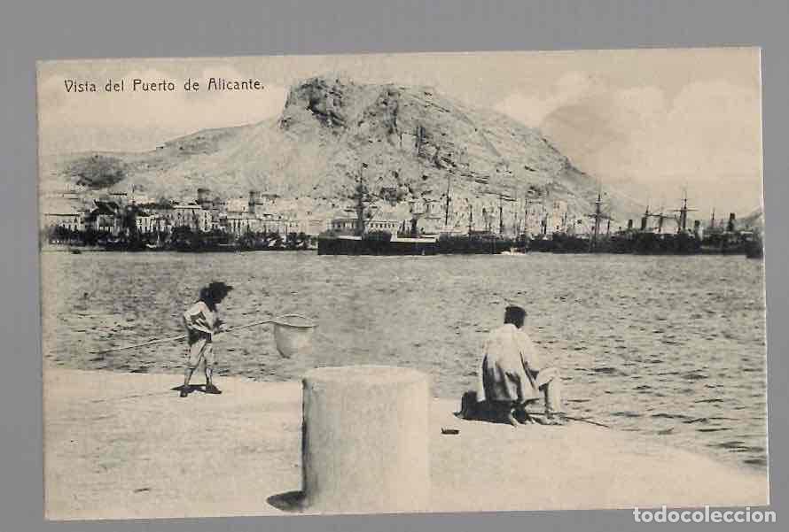 Postales: TARJETA POSTAL VISTA DEL PUERTO DE ALICANTE. VICENTE IBORRA