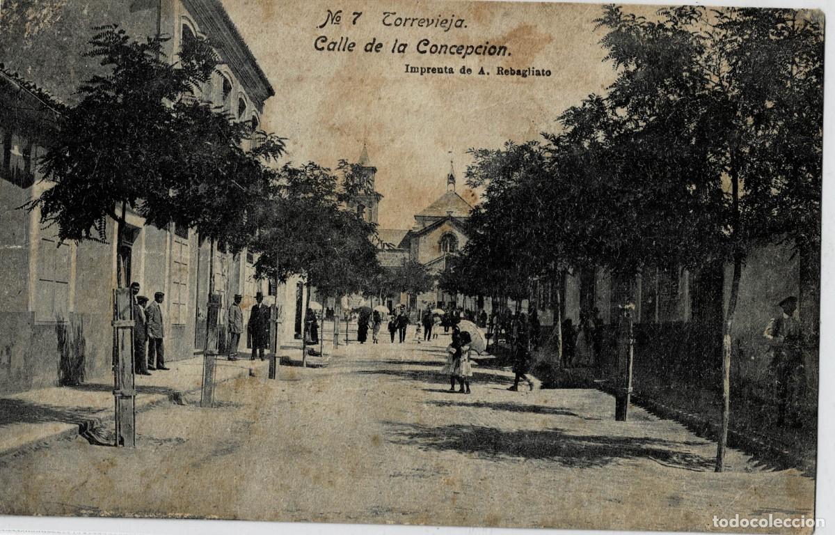 Postales: POSTAL ANTIGUA DE VALENCIA. ALICANTE. TORREVIEJA. CALLE DE LA CONCEPCION. P-VA-1749
