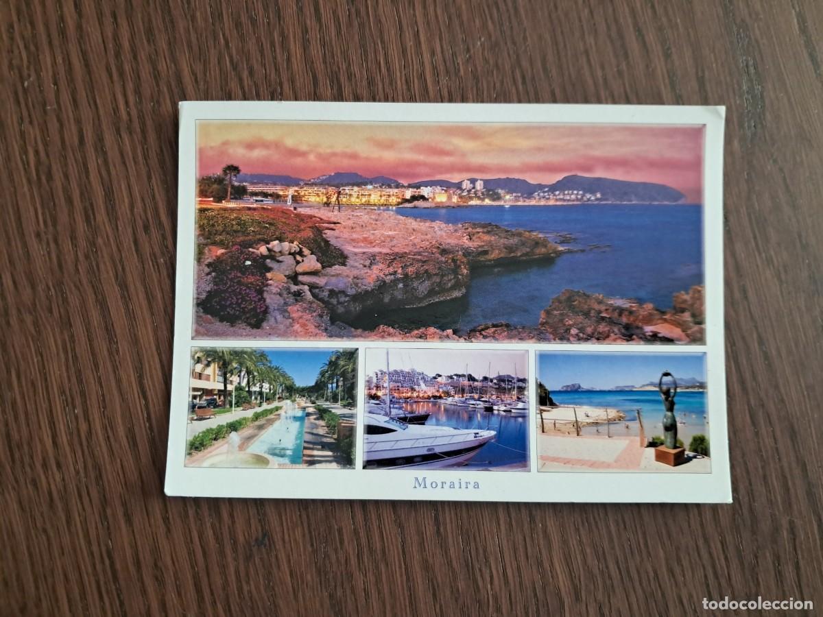 Postales: postal de Espa&ntilde;a, diferentes vistas de Moraira, Alicante, a&ntilde;o 2012. escrita.