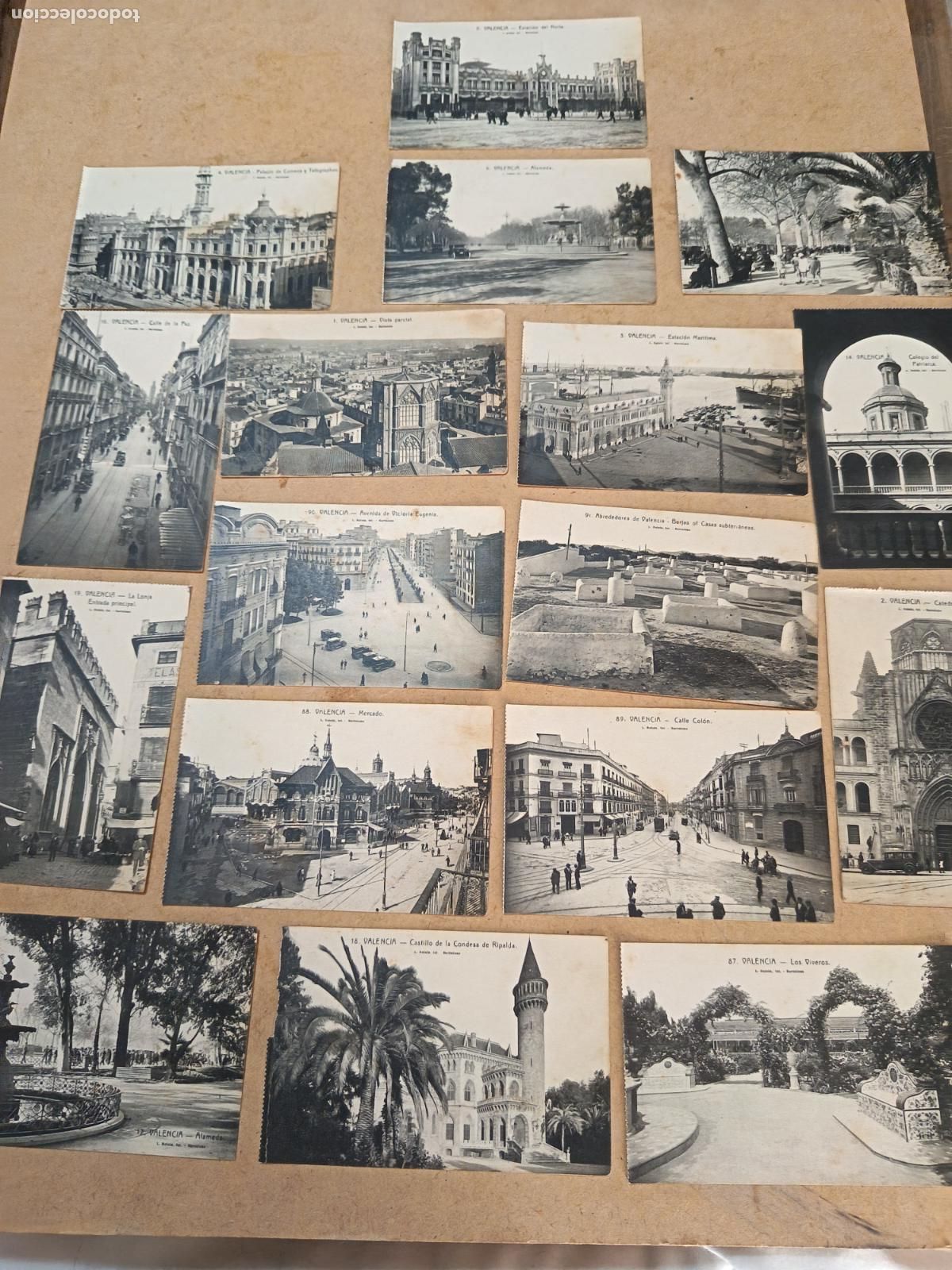 Postales: LOTE DE 16 POSTALES ANTIGUAS DE VALENCIA. THOMAS.