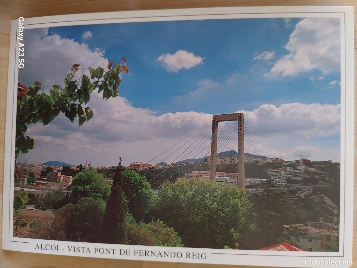 Postales: ALCOY ALCOI VISTA PONT FERNANDO REIG ED LAPIZ Y PAPEL 8 SC ORIGINAL