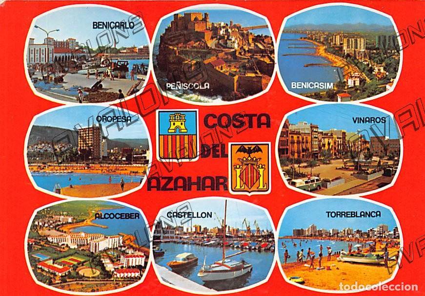 Postales: Costa de Azahar (Castell&oacute;n) - A&ntilde;os 60 - SIN CIRCULAR
