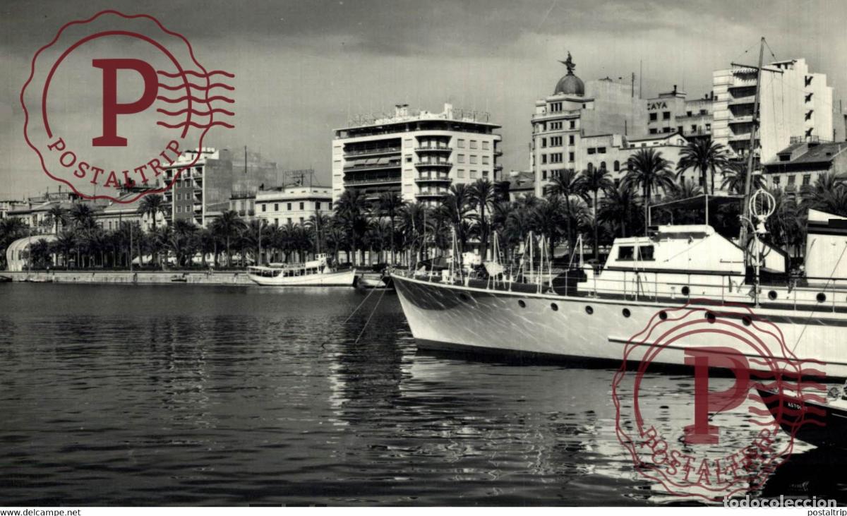 Postales: ALICANTE. DETALLE DEL PUERTO.