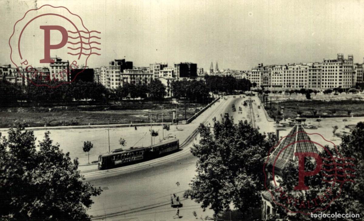 Postales: VALENCIA. Panor&aacute;mica - Puerta De Arag&oacute;n. COMUNIDAD VALENCIANA ESPA&Ntilde;A ESPAGNE. Postal Fotogr&aacute;fica. R.