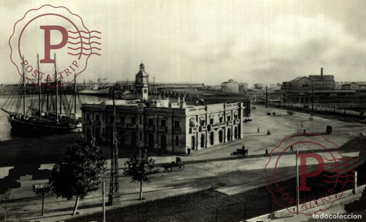 Postales: VALENCIA. Estaci&oacute;n Mar&iacute;tima. COMUNIDAD VALENCIANA ESPA&Ntilde;A ESPAGNE. Postal Fotogr&aacute;fica. R.P.P.C.