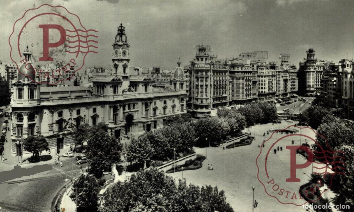 Postales: VALENCIA. Plaza Del Caudillo. COMUNIDAD VALENCIANA ESPA&Ntilde;A ESPAGNE. Postal Fotogr&aacute;fica. R.P.P.C.