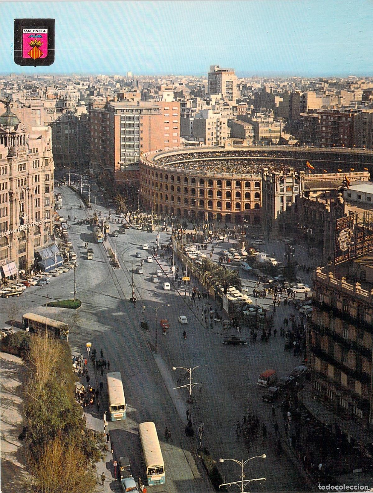 Postales: Postal de la Calle J&aacute;tiva y Plaza de Toros en Valencia
