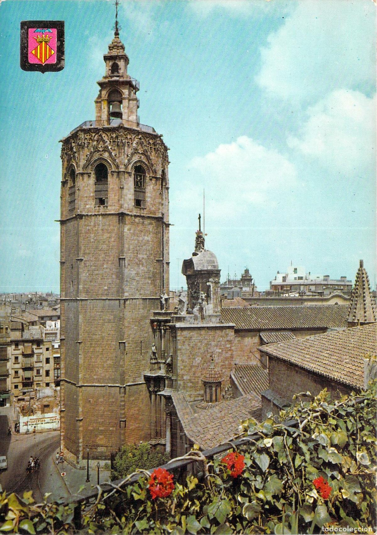 Postales: Postal de la Torre del Miguelete en Valencia