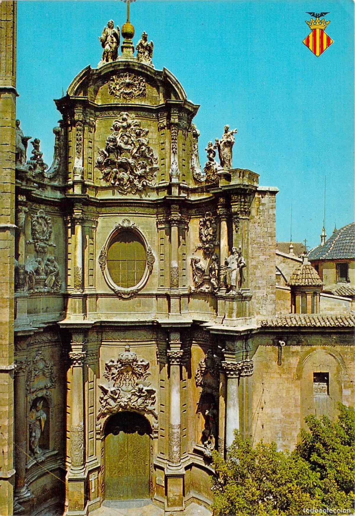 Postales: Postal de la Puerta de los Hierros de la Catedral de Valencia