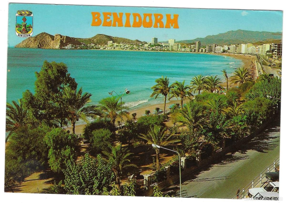 Postales: Postal Benidorm. Alicante. Parque y Playa de Poniente. ref. 7-alicante108