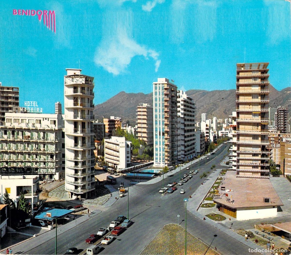 Postales: Postal de la Avenida del Mediterr&aacute;neo en Benidorm, Alicante