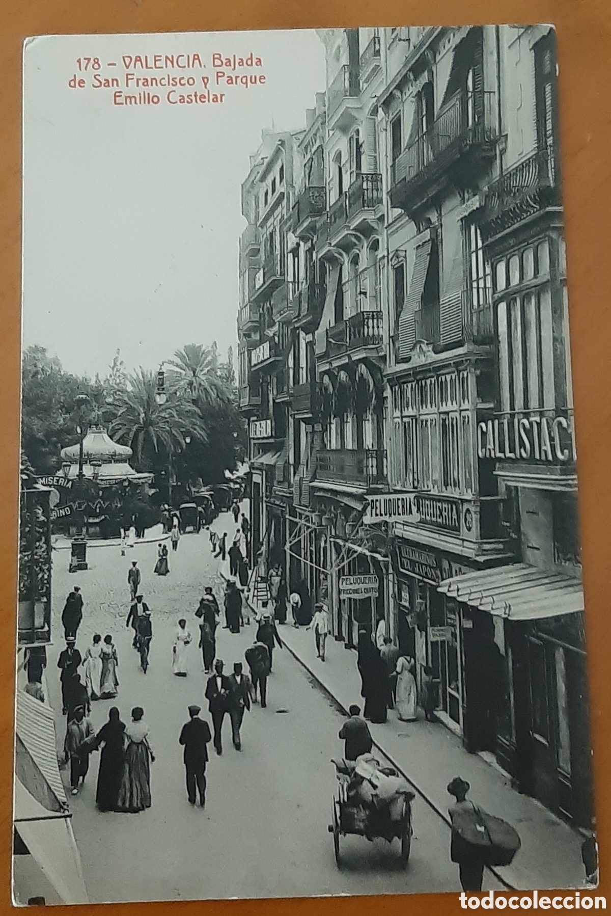 Postales: Postal Valencia. Bajada de San Francisco y parque Emilio Castelar. Sin escribir. R10164