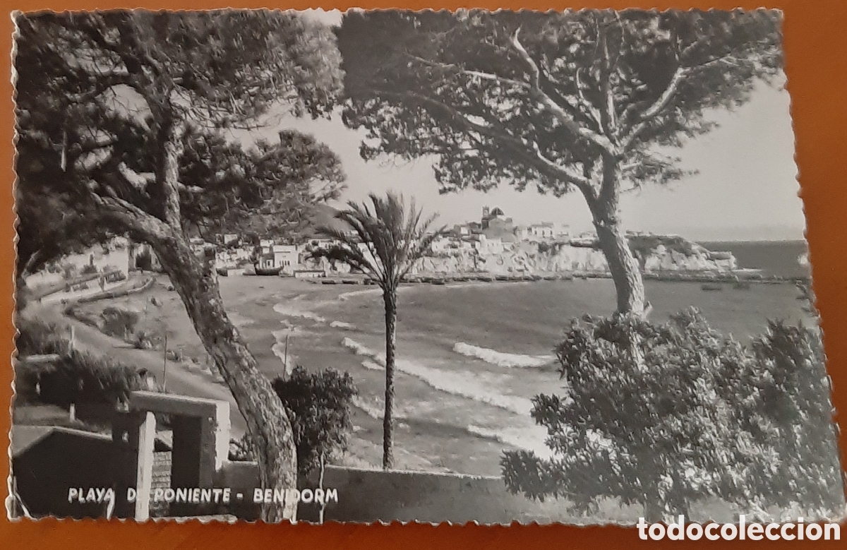 Postales: Postal Benidorm Alicante. Playa de Poniente. Escrita y circulada. R10173