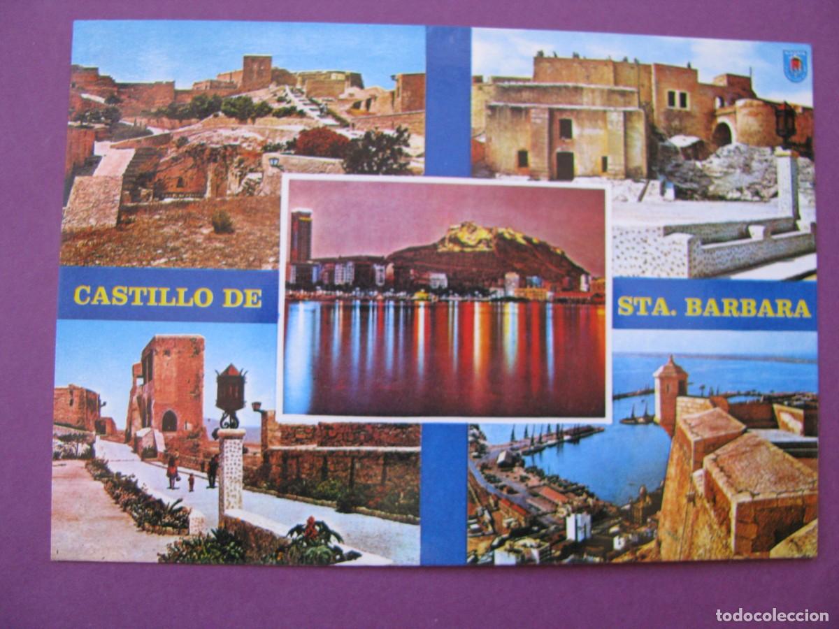 Postales: POSTAL DE ALICANTE. CASTILLO DE SANTA BARBARA. CIRCULADA