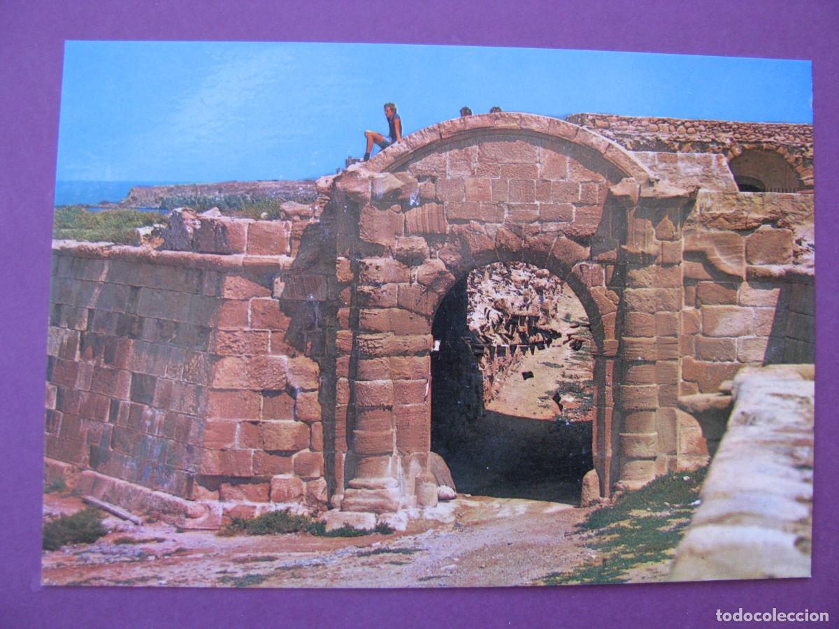 Postales: POSTAL DE ISLA DE TABARCA. MURALLA. PUERTA DE PONIENTE. PAPISA.
