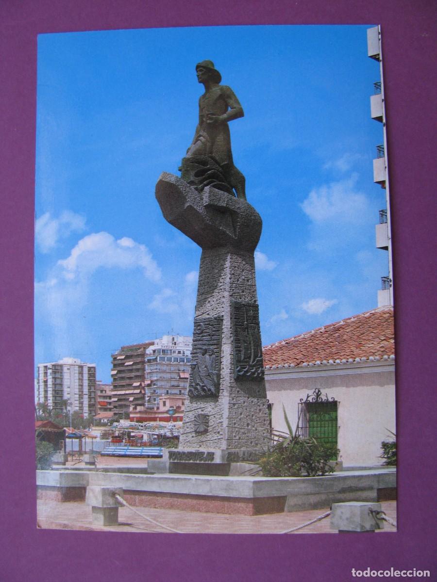 Postales: POSTAL DE TORREVIEJA. MONUMENTO AL PESCADOR.