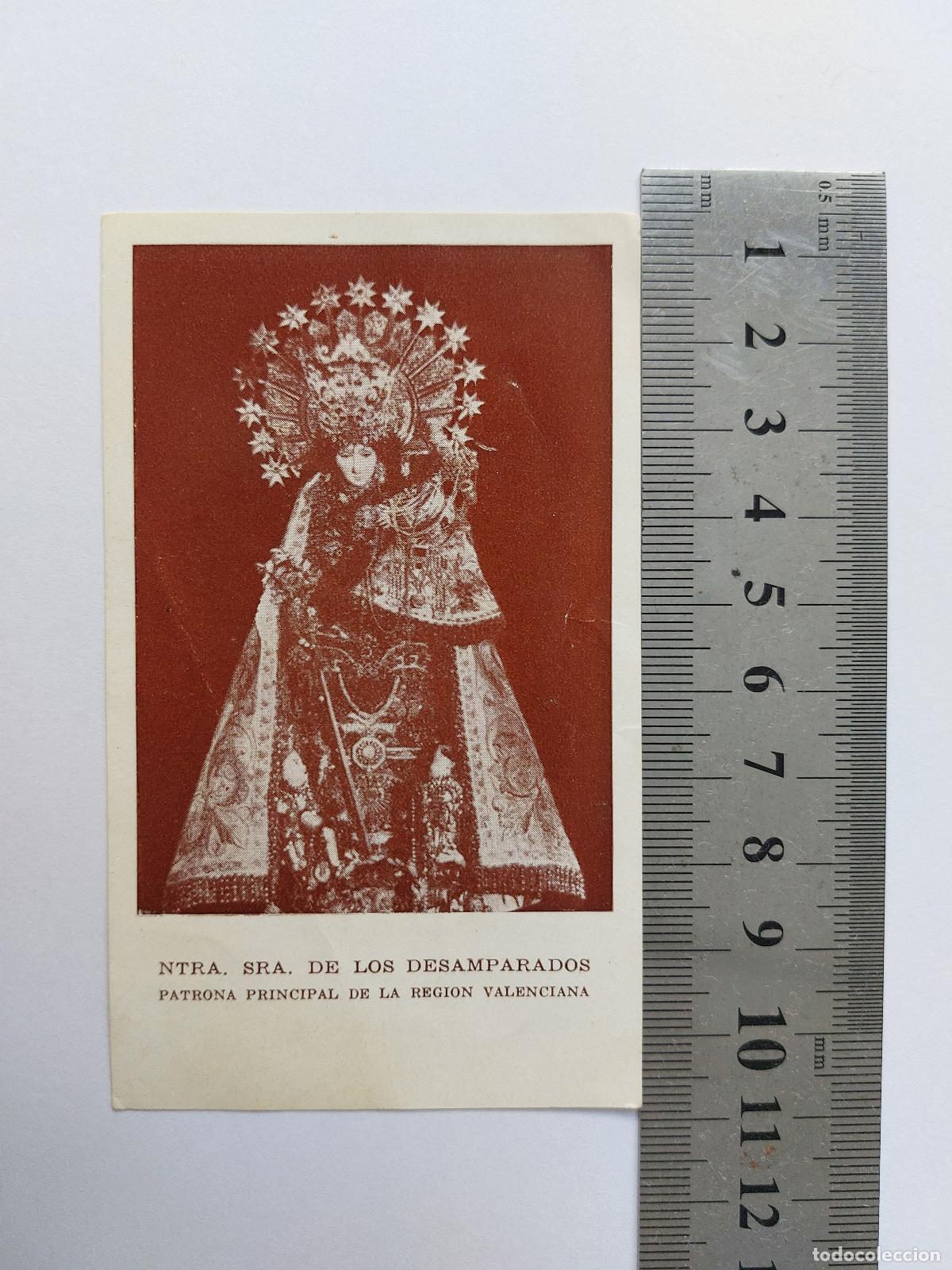 Postales: Estampa de la Virgen de los Desamparados Patrona de Valencia