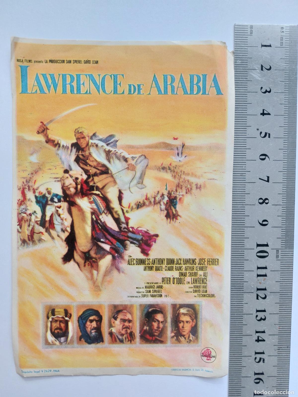 Postales: Folleto promocional de la pel&iacute;cula Lawrence de Arabia